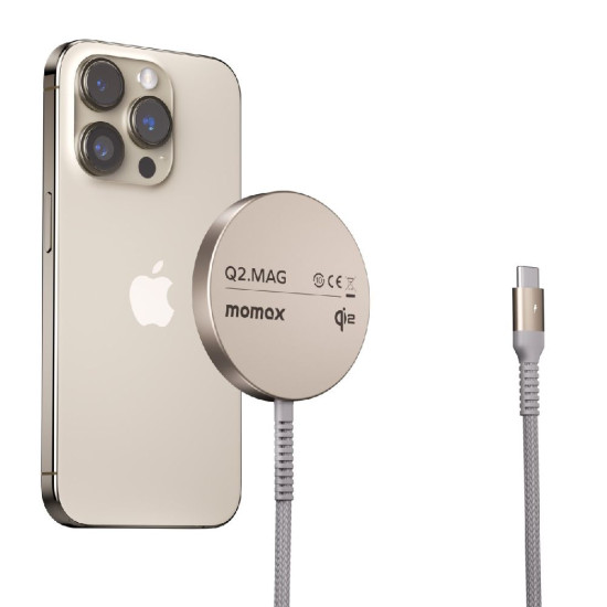 Momax - Q2.Mag Qi2 Magnetic Wireless Charger 